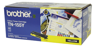 Brother TN 155Y High Yield Toner Cartridge